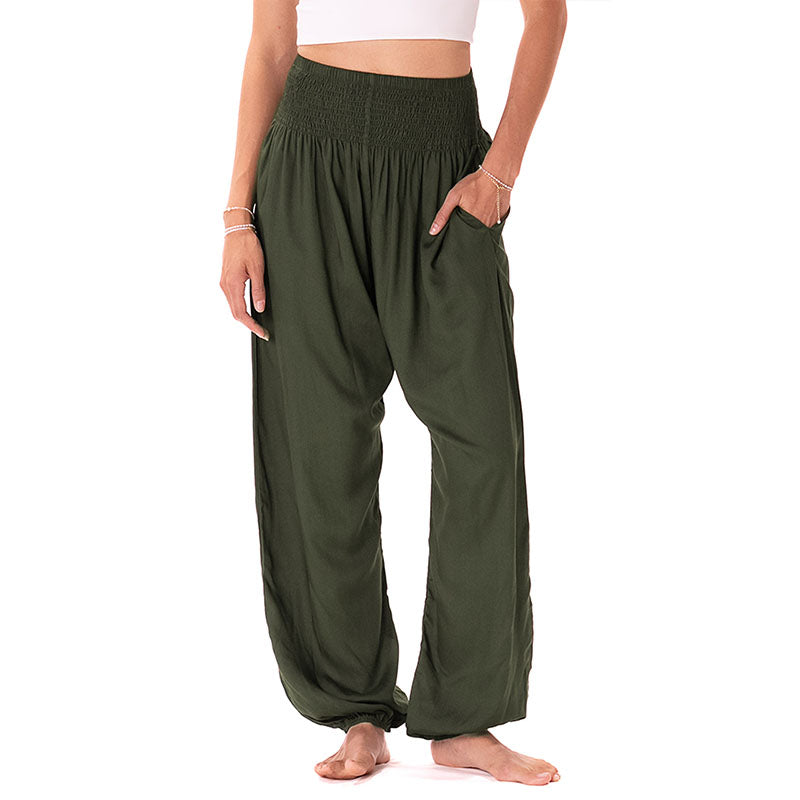 Olive Harem Pants - LotusAndLuna