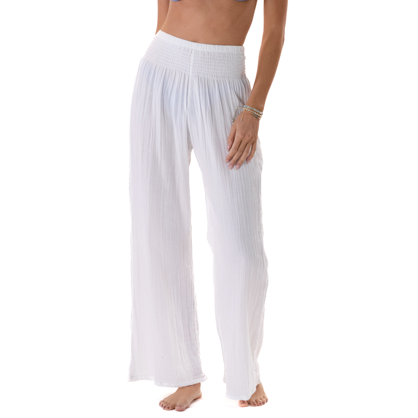 White Wide Leg Cotton Pants | Lotus and Luna White Wide Leg Cotton Pants | Lotus and Luna