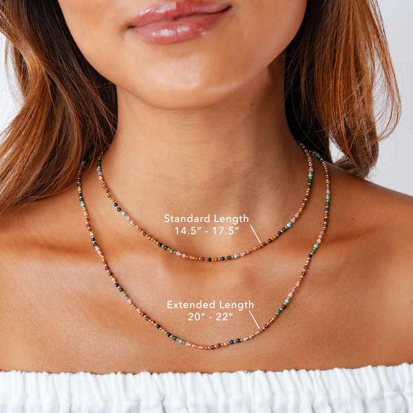 2mm + 4mm Master Healer Necklace Stack