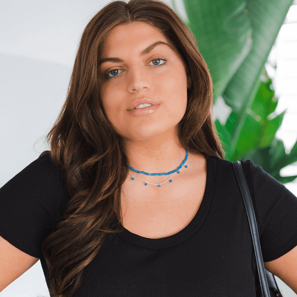 Nirvana 4mm Healing Necklace Lotus and Luna LotusAndLuna