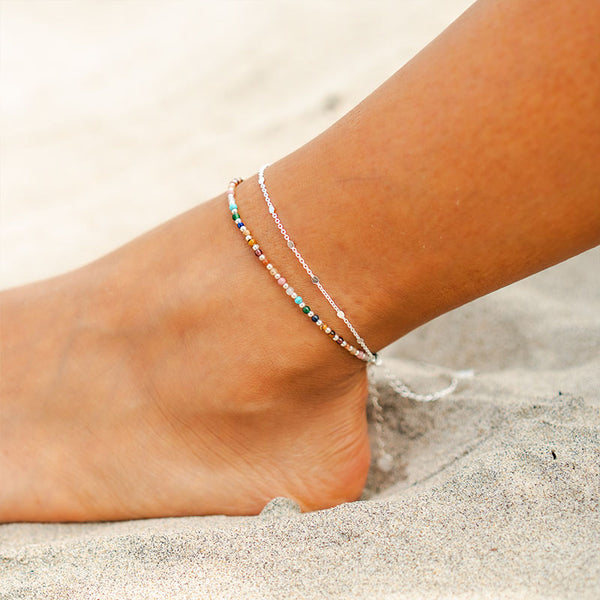 Master Healer 2mm Metal Accent Healing Anklet