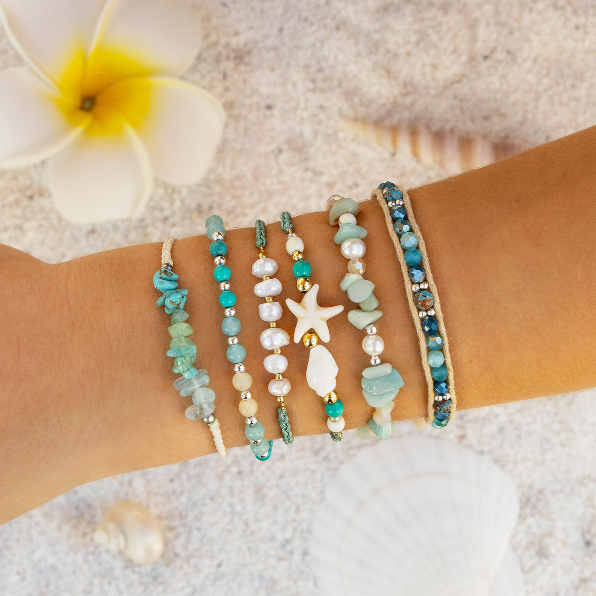 Teal Horizons Healing Bracelet
