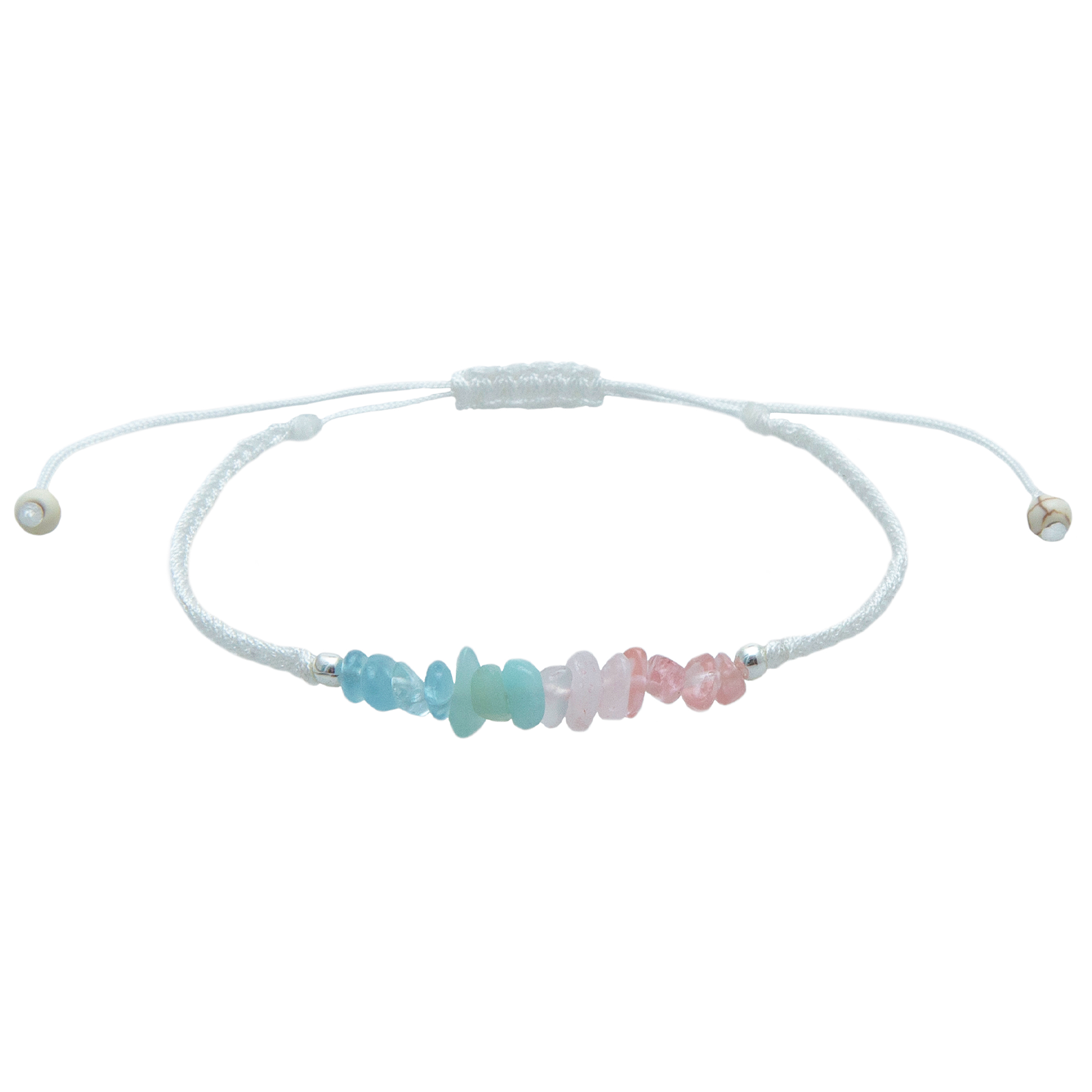 Seaside Braided Pebble Bracelet