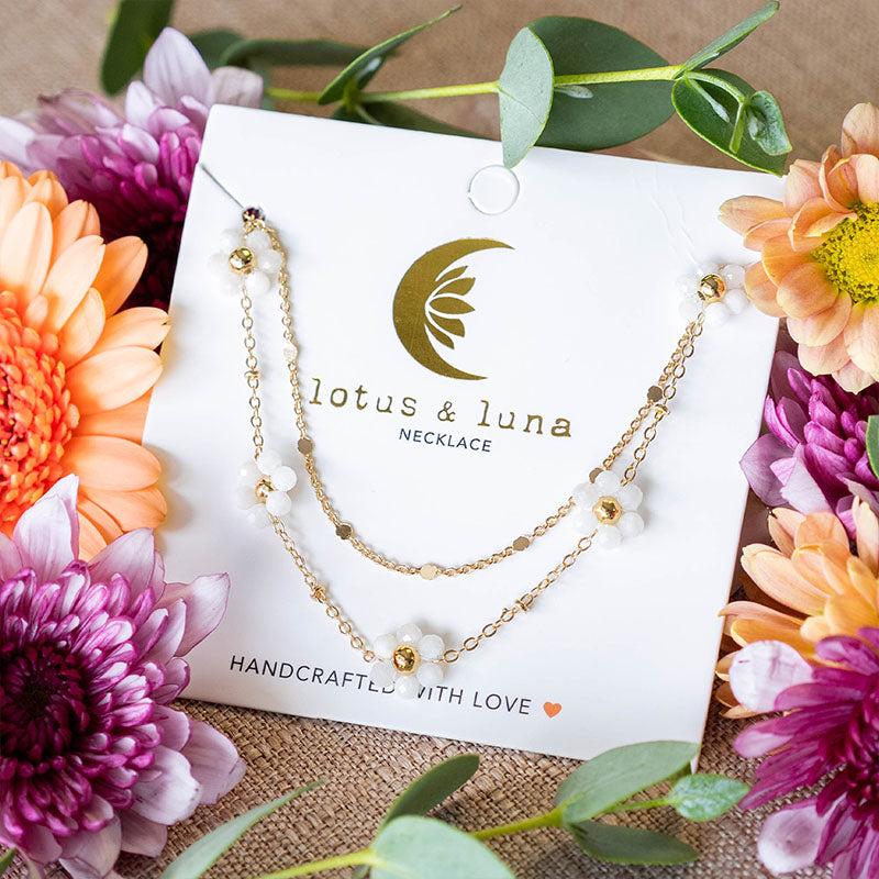 Daisy Necklace Stack