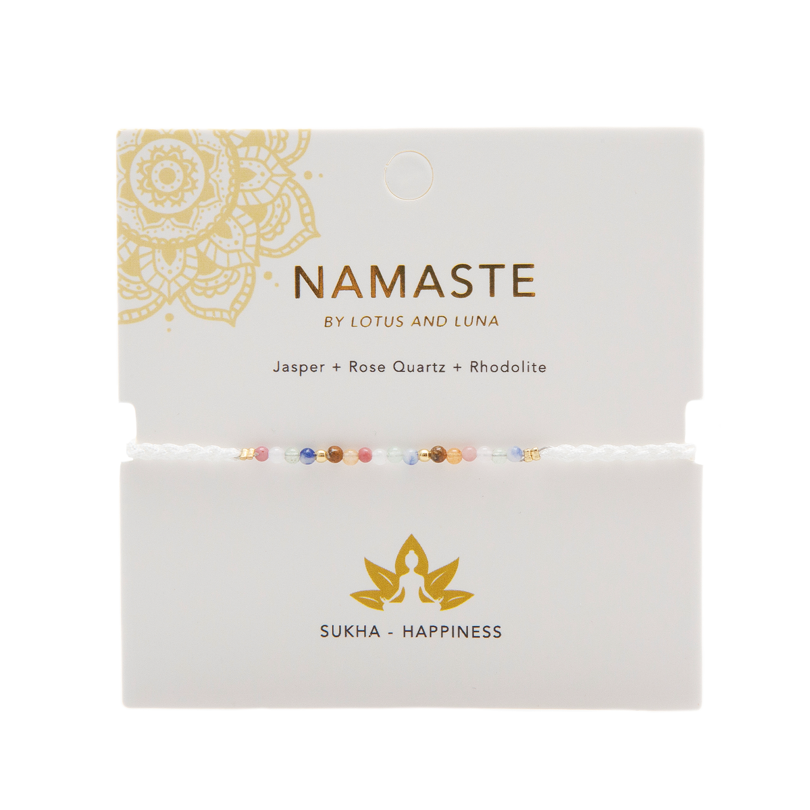 Sukha Namaste Bracelet | Lotus and Luna - LotusAndLuna