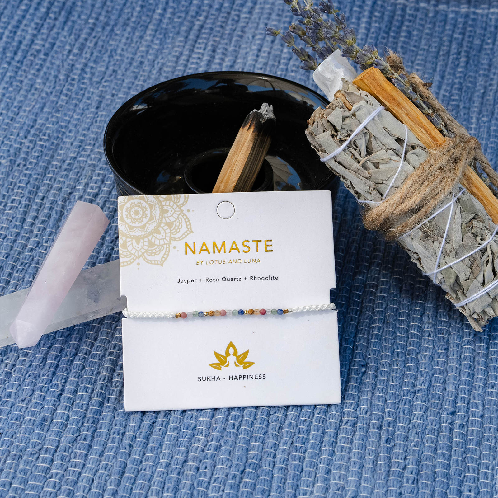 Sukha Namaste Bracelet | Lotus and Luna - LotusAndLuna