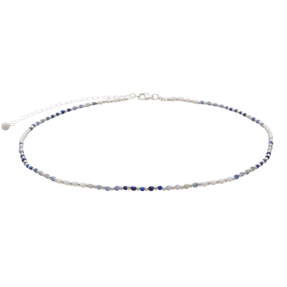 Wisdom 2mm + Moonstone Necklace Stack