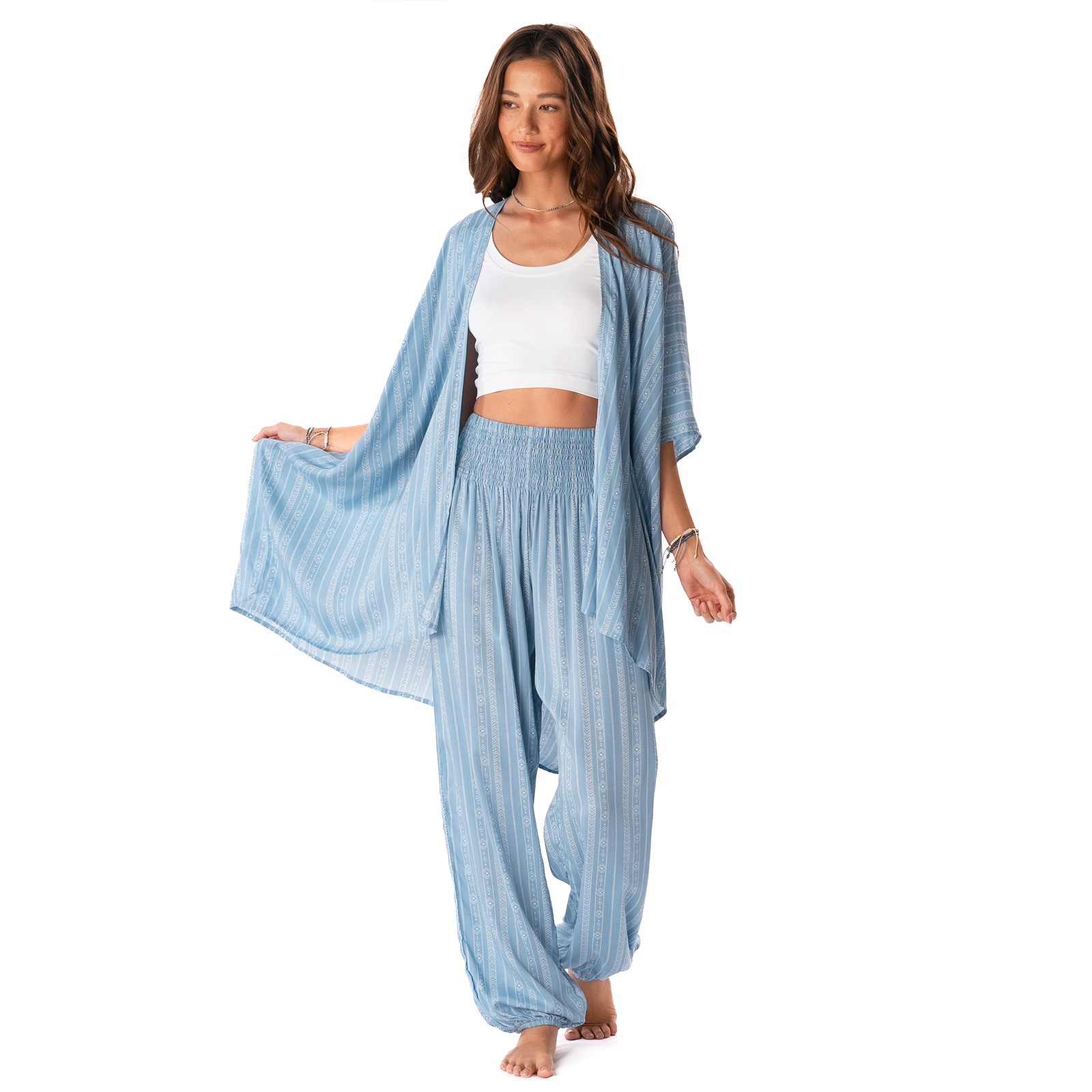 Denim Blue Tribal Lounge Set