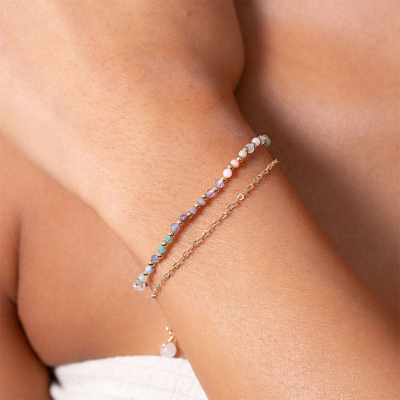 Free Spirit 2mm Healing Layered Bracelet
