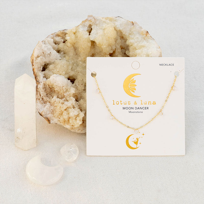 3mm Moon Dancer + 3mm Moonstone Dewdrop Stack