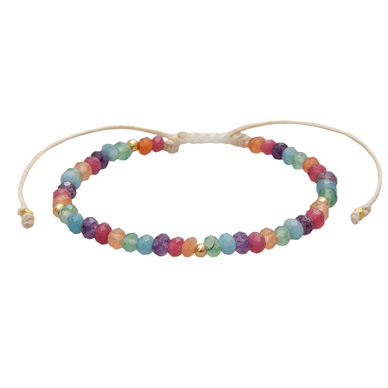 Lucky Charm 3mm Healing Bracelet, flat lay