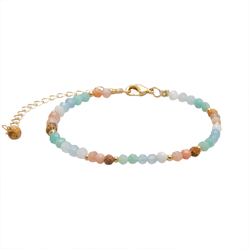 Seafoam Pearl Bracelet Stack