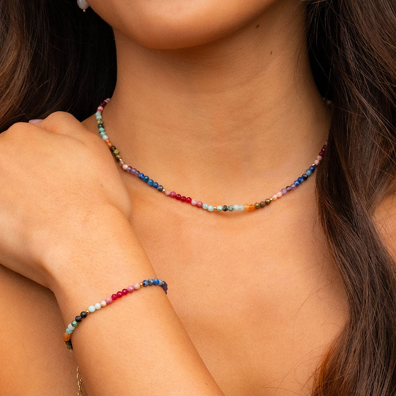 Good Vibes 3mm Metal Accent Bracelet