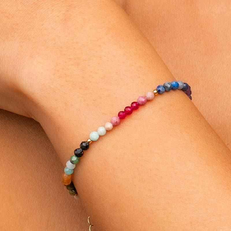 Good Vibes 3mm Metal Accent Bracelet