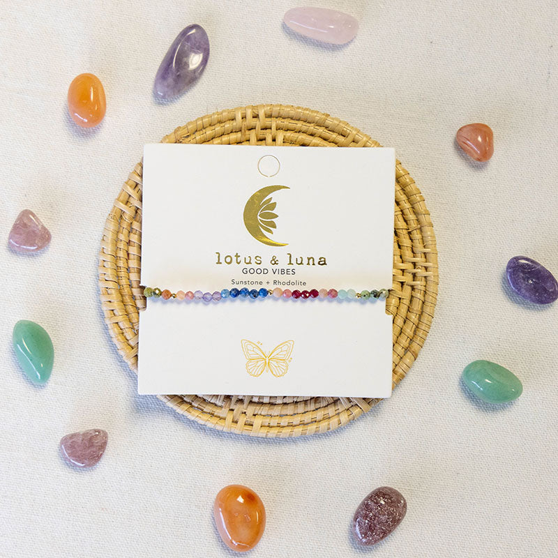 Good Vibes 3mm Metal Accent Bracelet