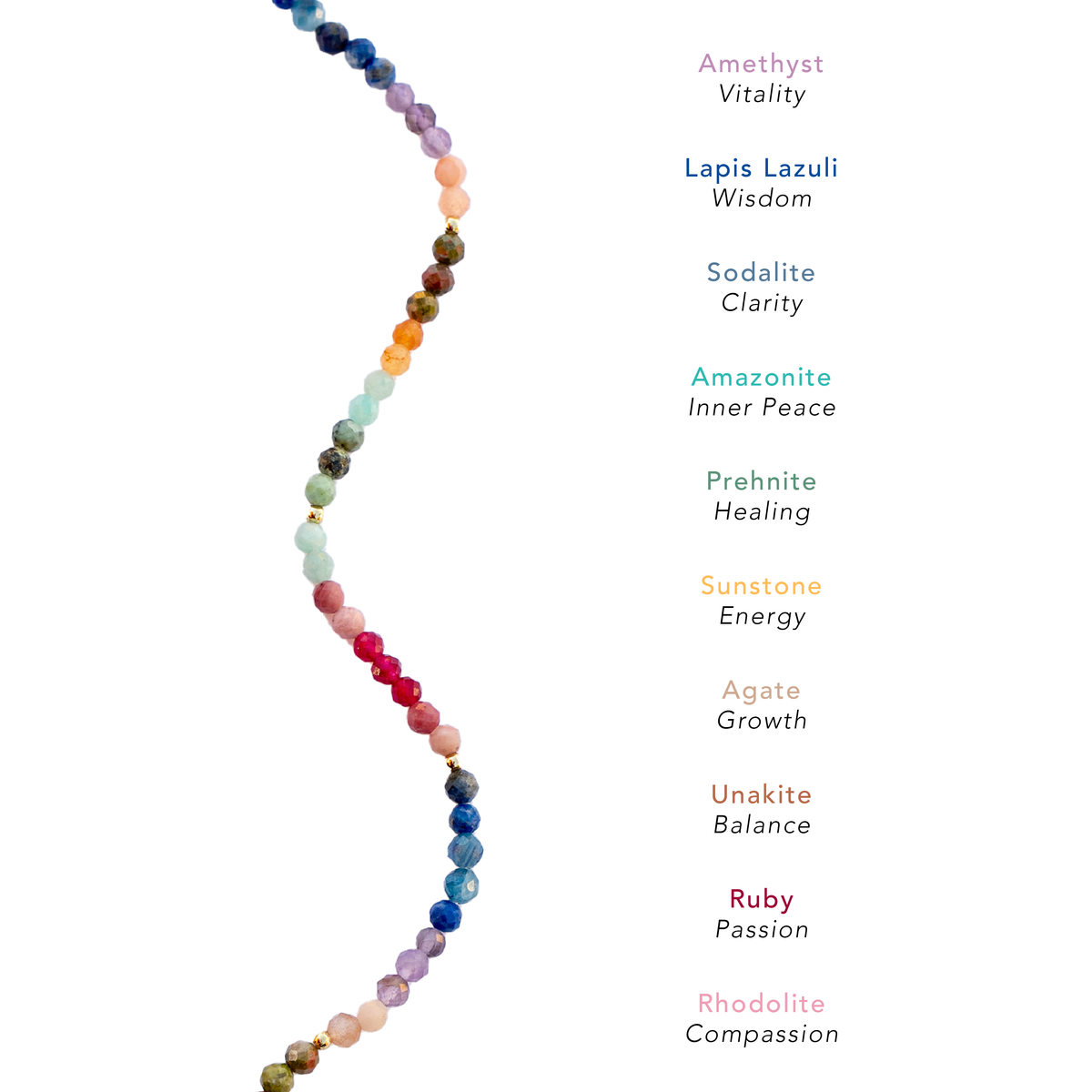 Good Vibes 3mm Healing Necklace