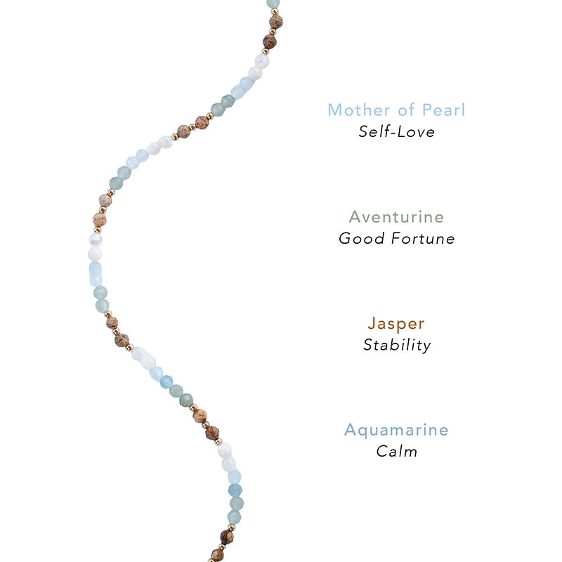 Strength + Inner Peace 3mm Healing Bracelet