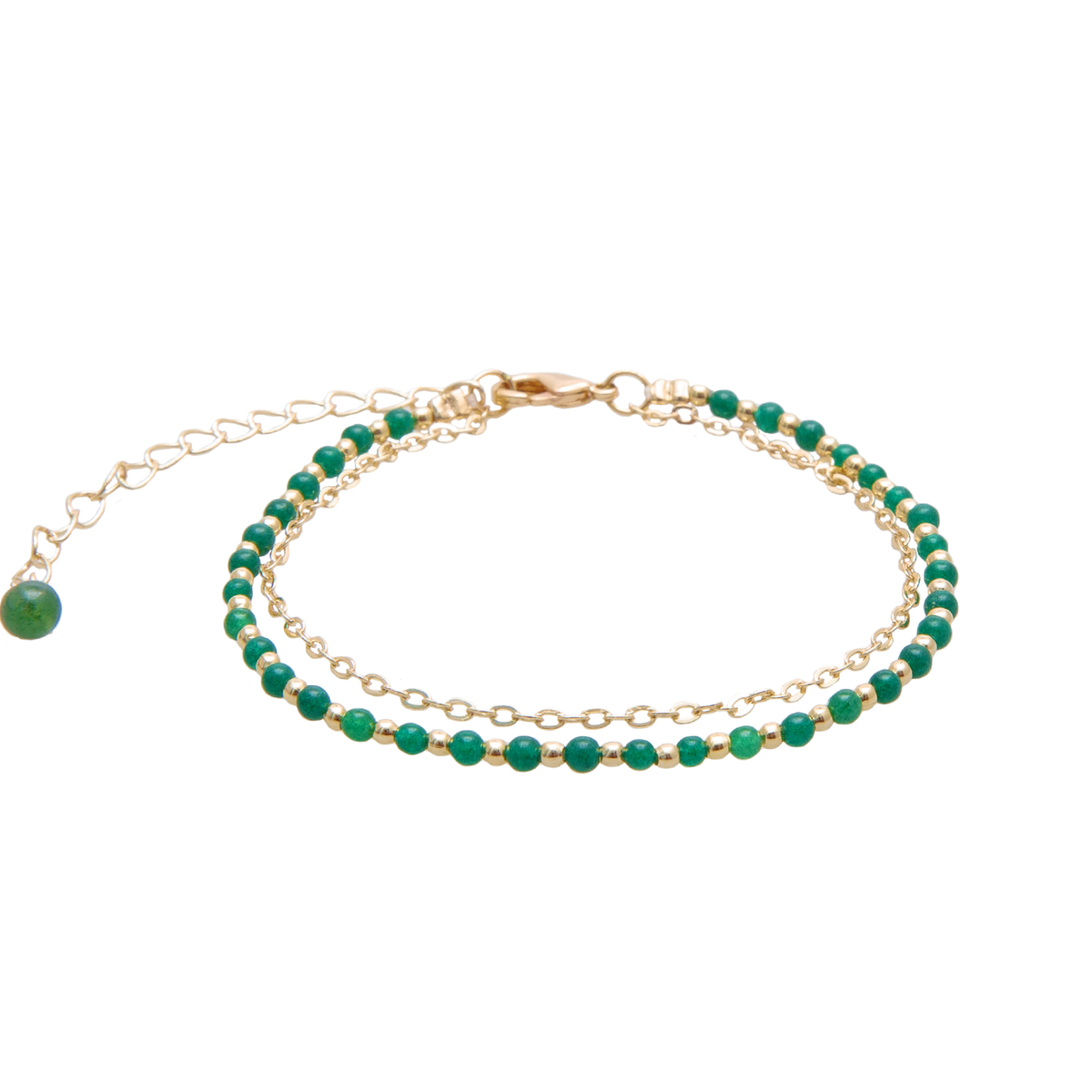 Good Fortune 2mm Necklace + Layered Bracelet Set