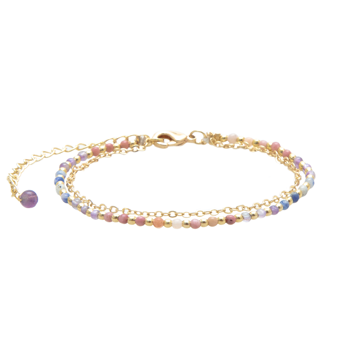 Energy Healer 2mm 2mm Necklace + Layered Bracelet Set