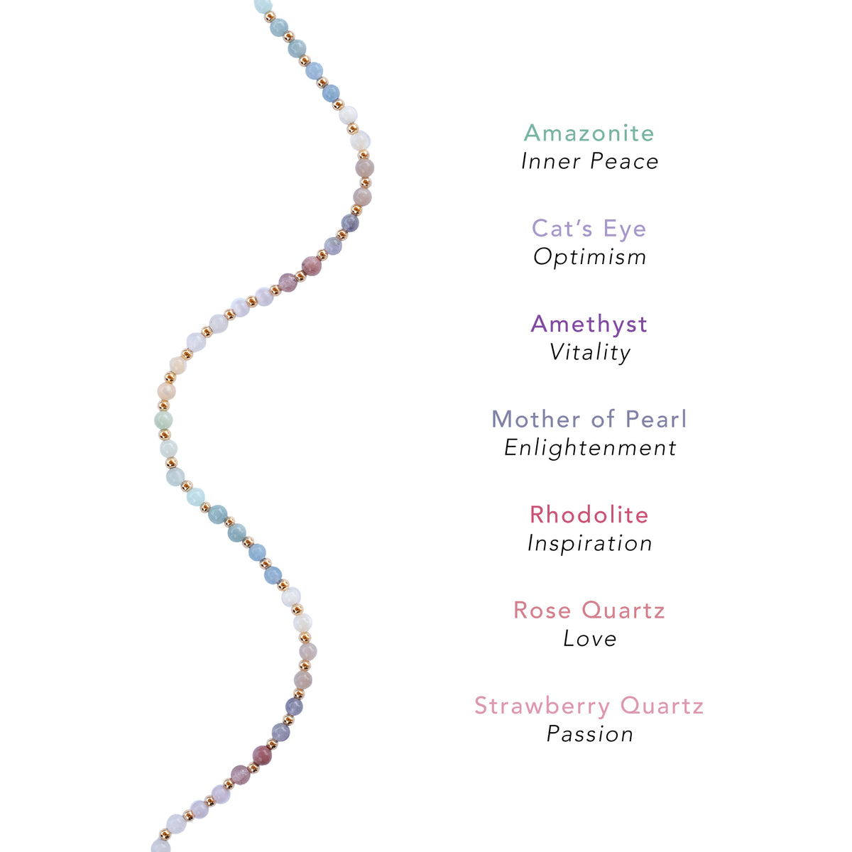 Free Spirit 4mm Healing Necklace