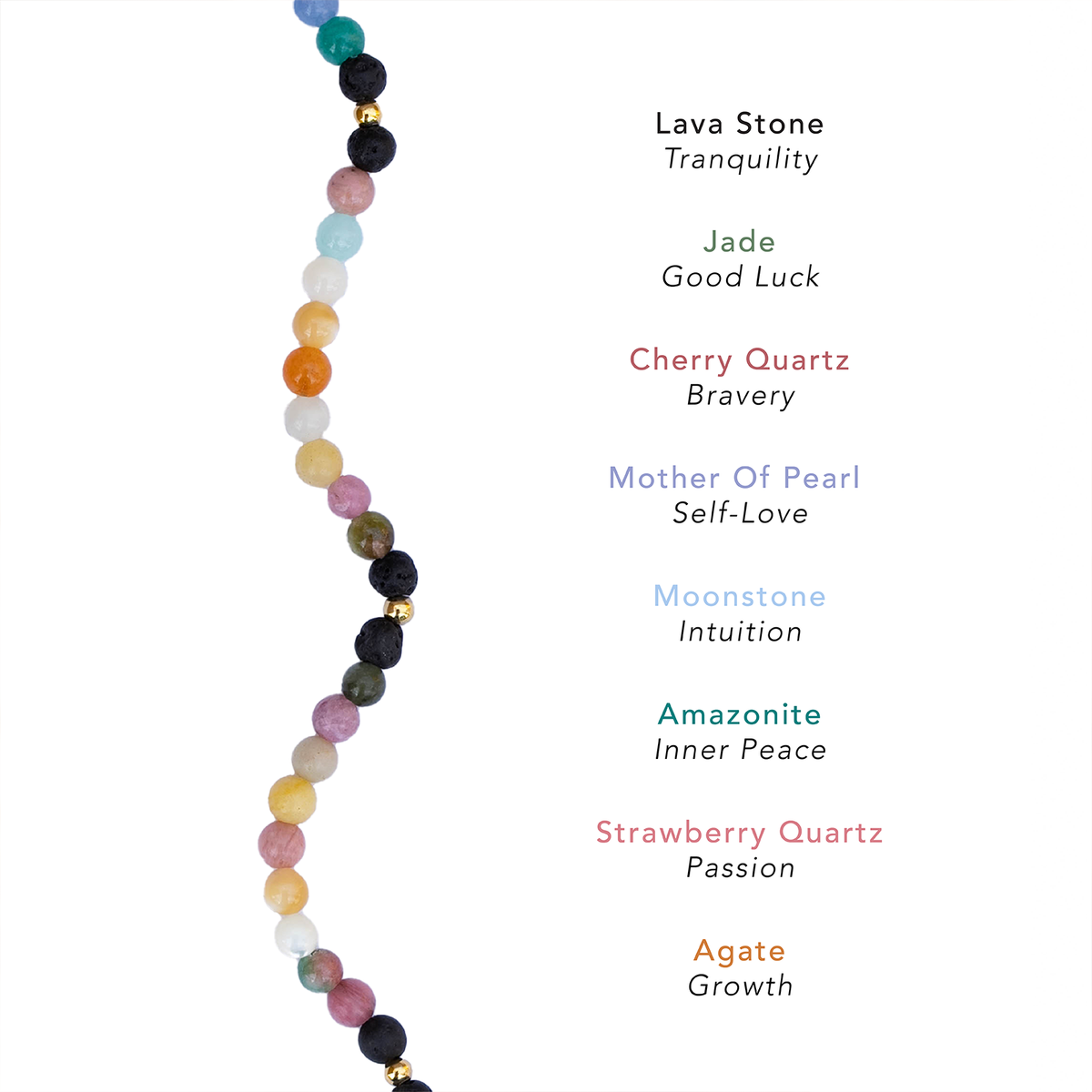 Lunar Grace 4mm Healing Bracelet