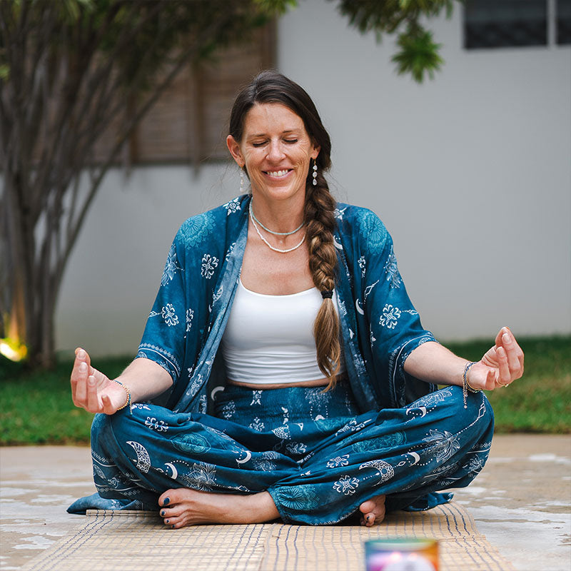 Cosmic Teal Kimono