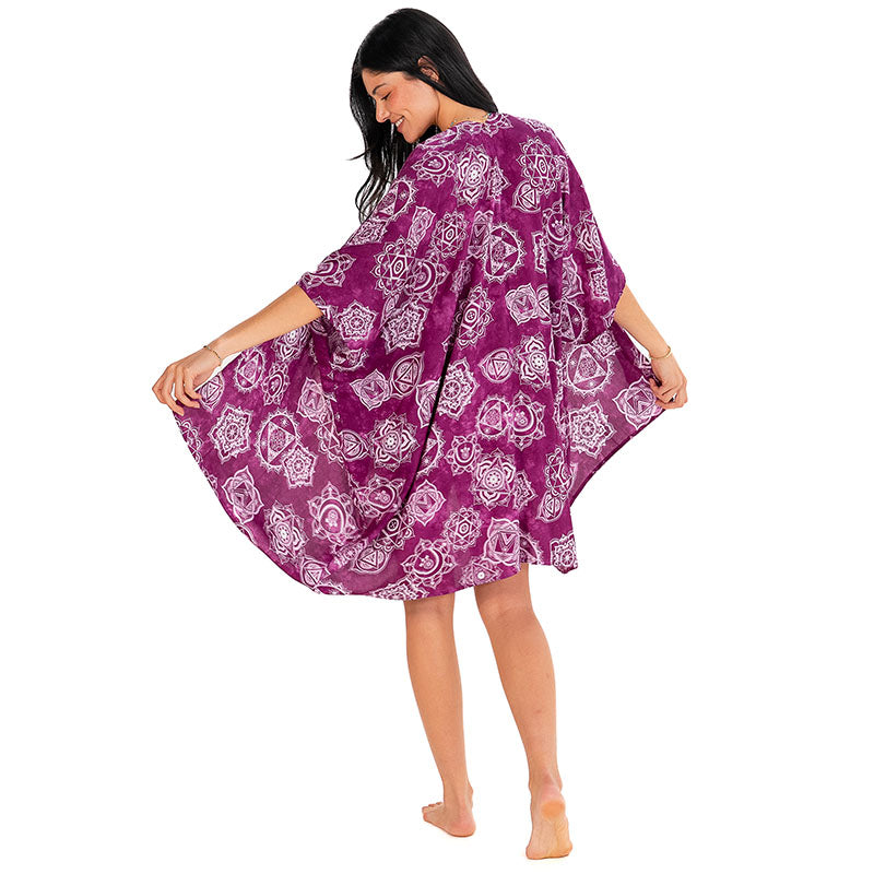 Magenta Chakra Kimono