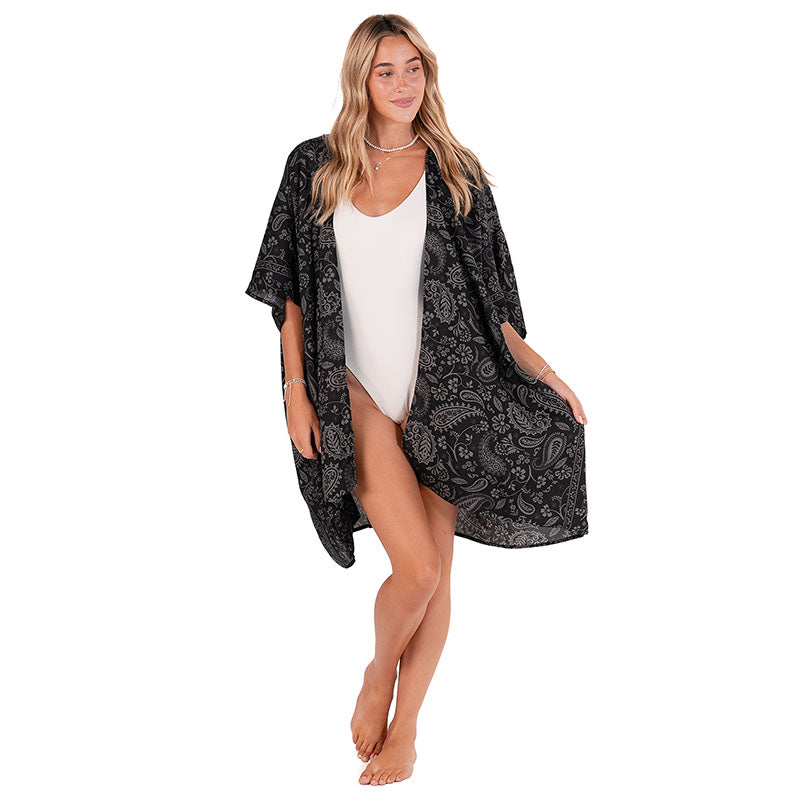 Shadow Paisley Kimono