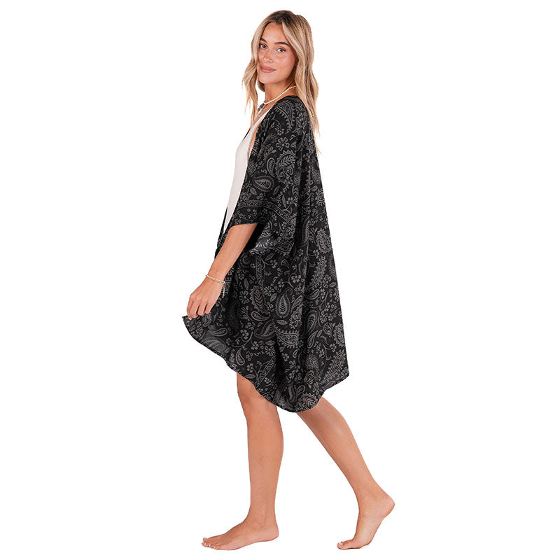 Shadow Paisley Kimono
