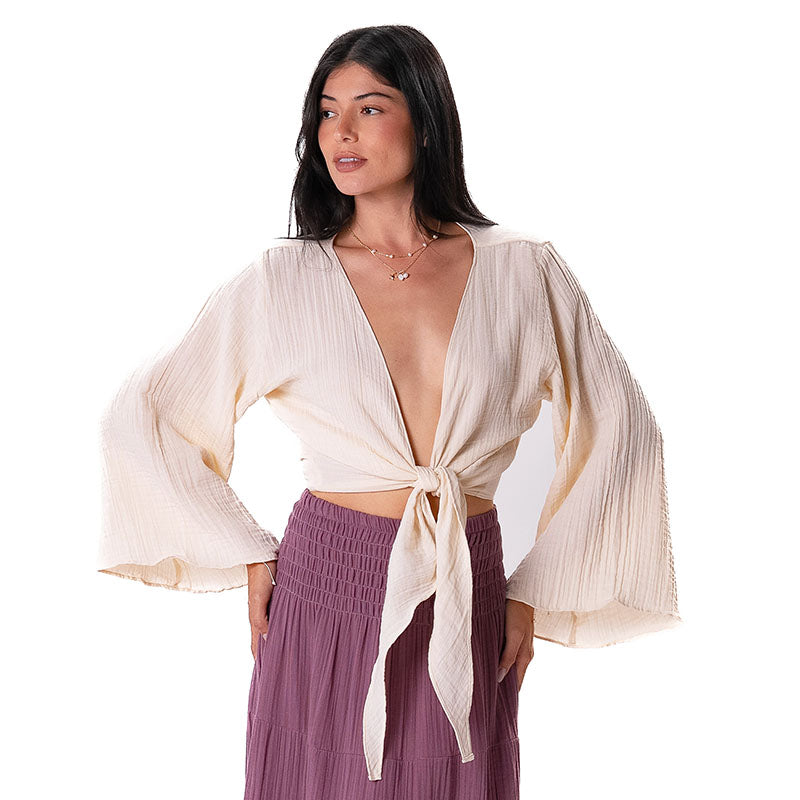 Cream Cotton Daydreamer Top