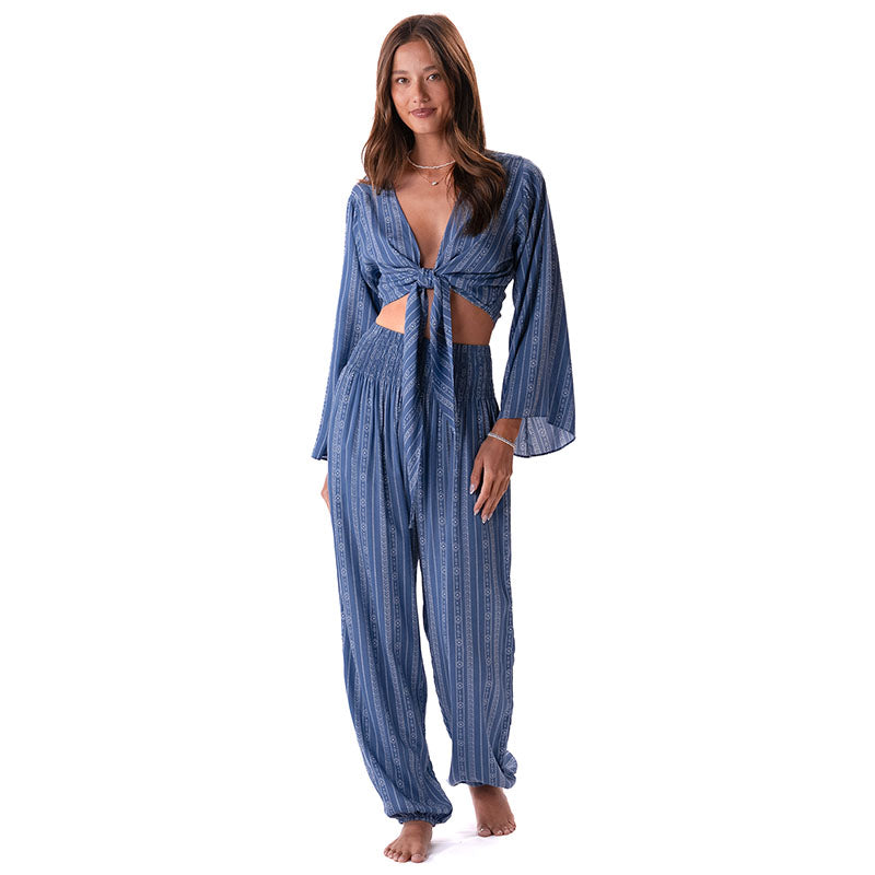 Twilight Tribal Stripe Daydreamer Top + Harem Pants Set