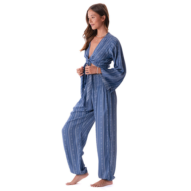 Twilight Tribal Stripe Daydreamer Top + Harem Pants Set