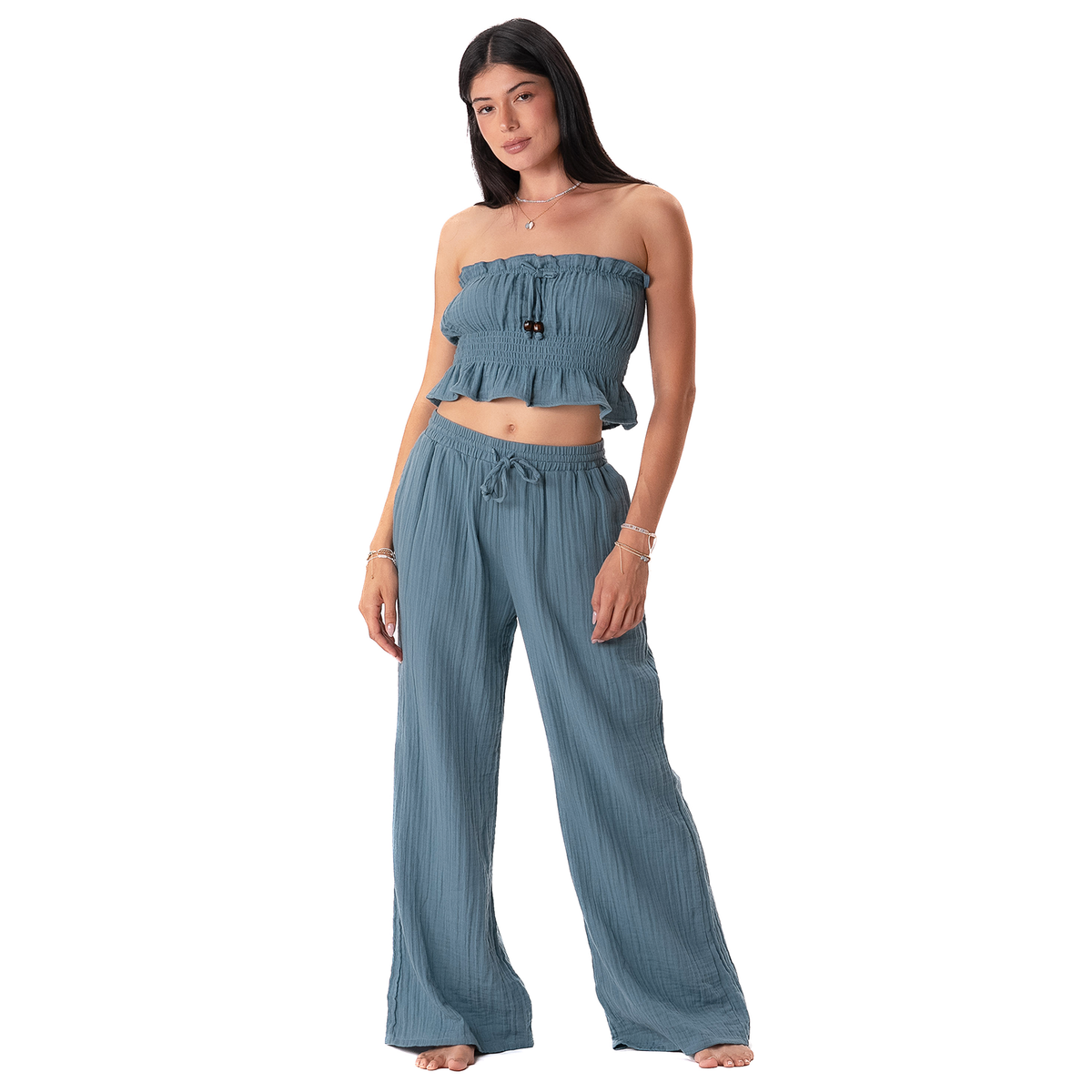 New Moon Blue Cabana Pants