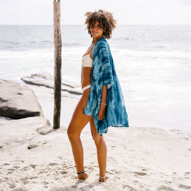 Turquoise Tide Demi Kimono