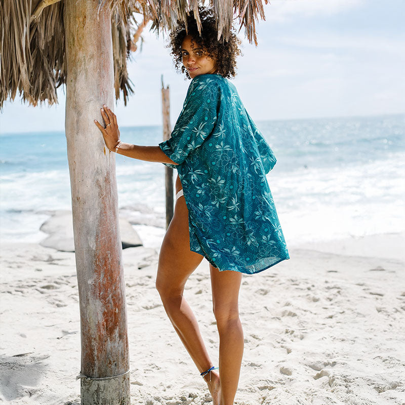 Jade Dahlia Demi Kimono