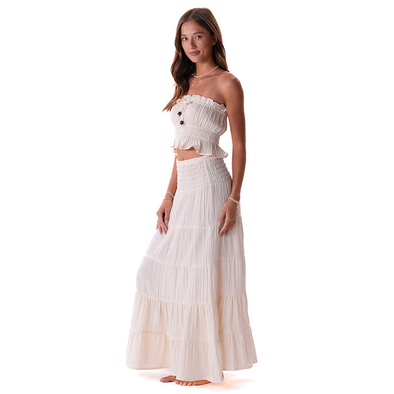 Cream Sundrift Maxi Skirt