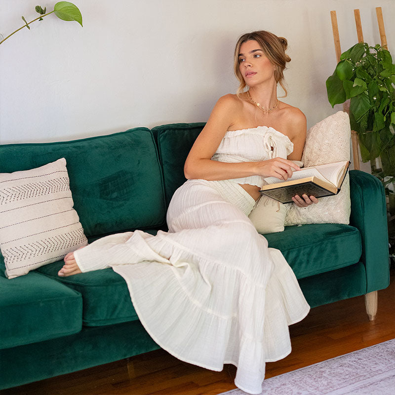 Cream Sundrift Maxi Skirt