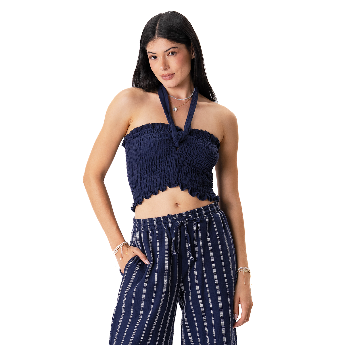 Oxford Zanzibar Crop Top