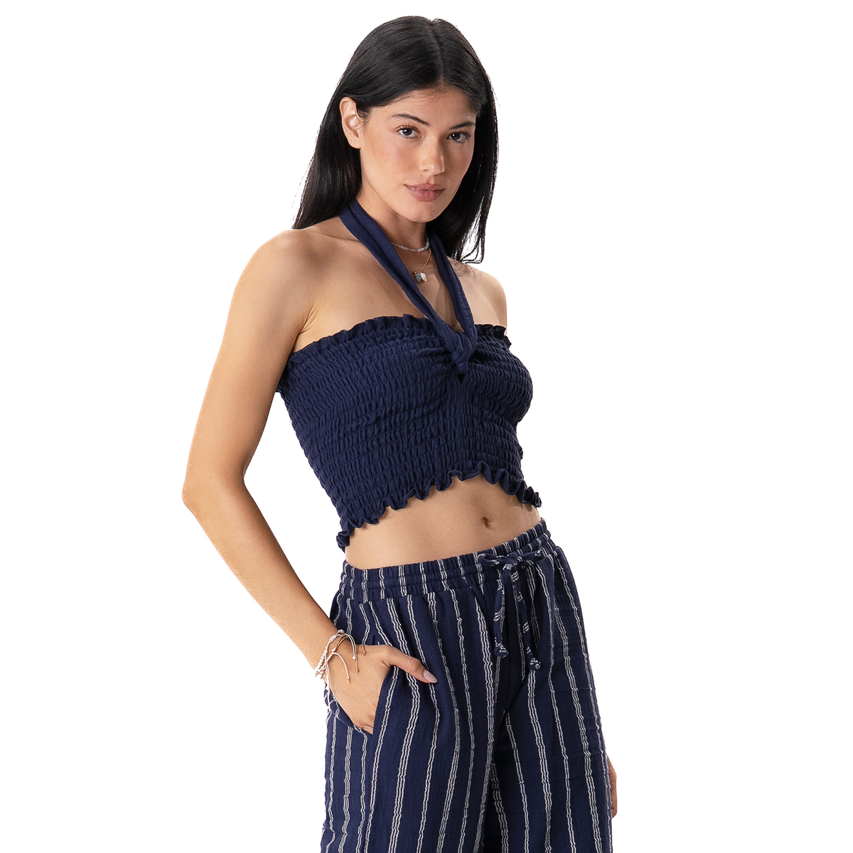 Oxford Zanzibar Crop Top