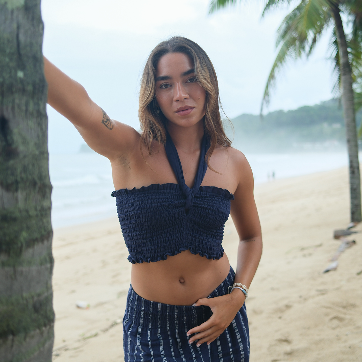Oxford Zanzibar Crop Top