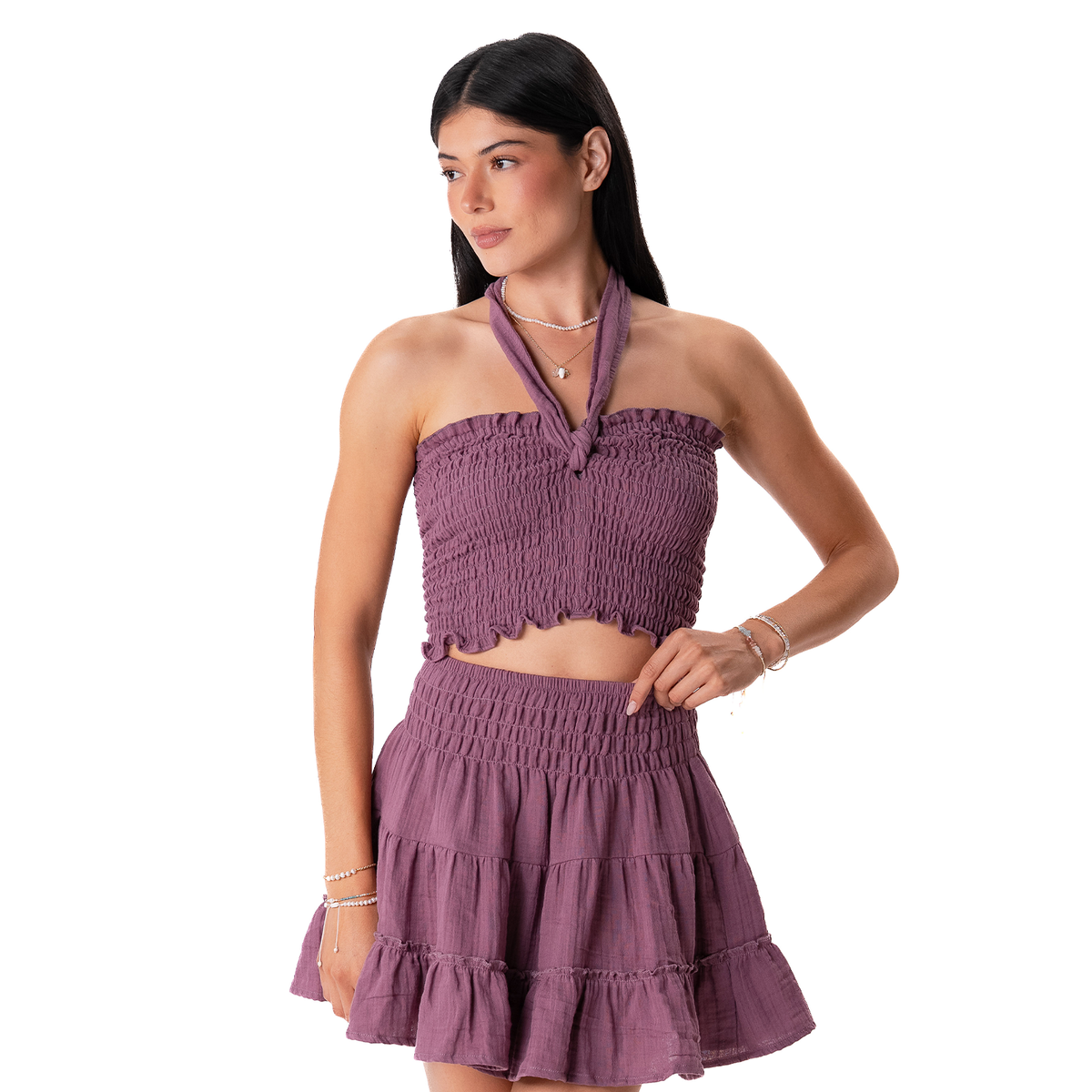 Berry Zanzibar Crop Top