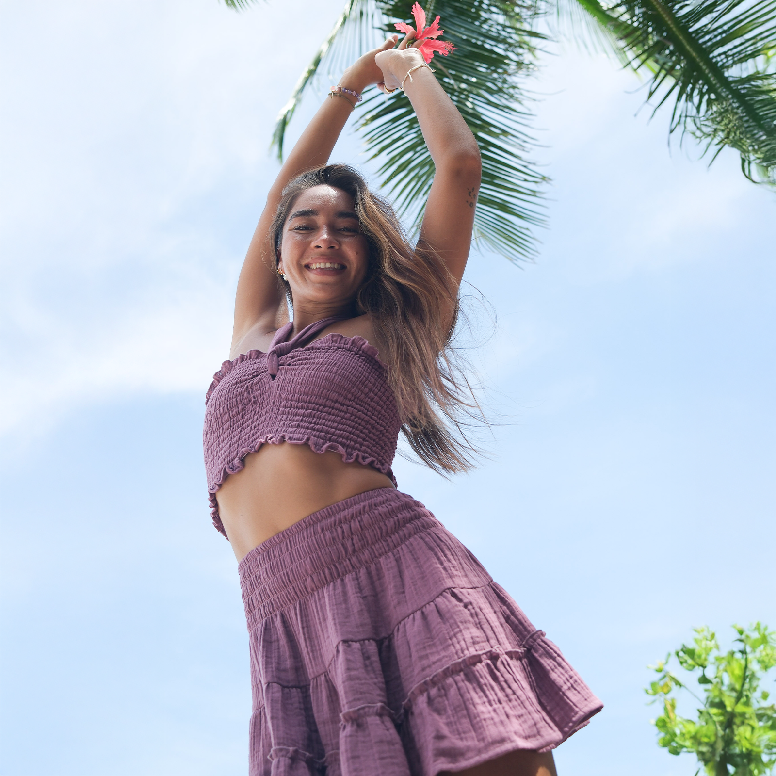 Berry Sea Breeze Skirt - LotusAndLuna