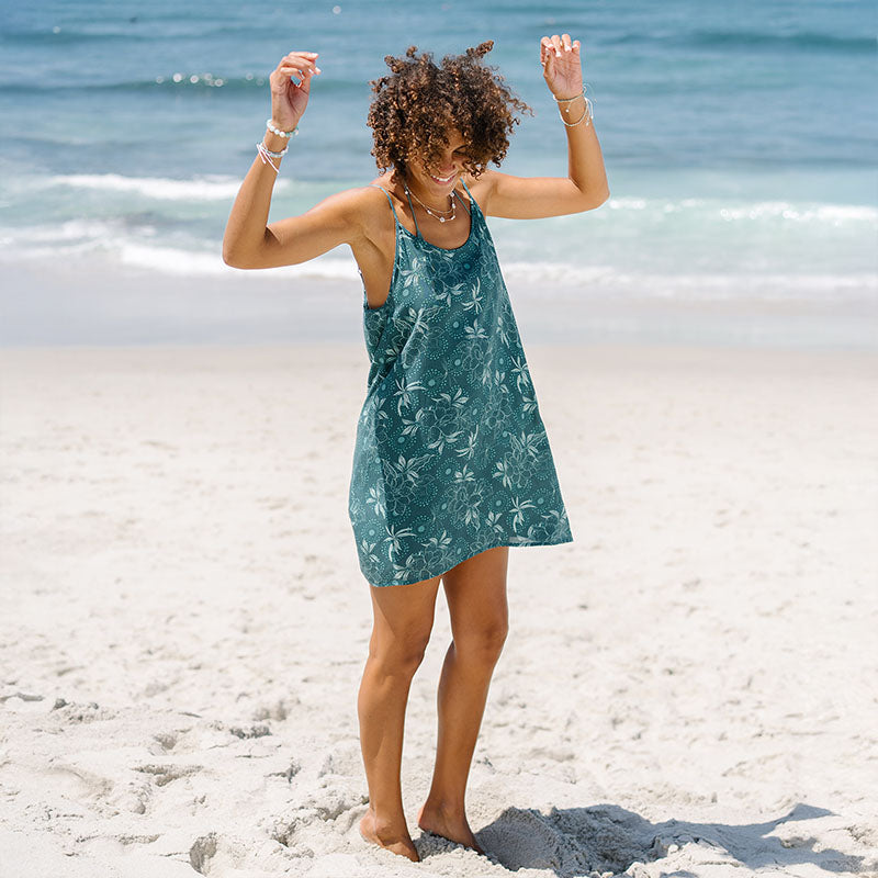 Jade Dahlia Barefoot Beach Dress