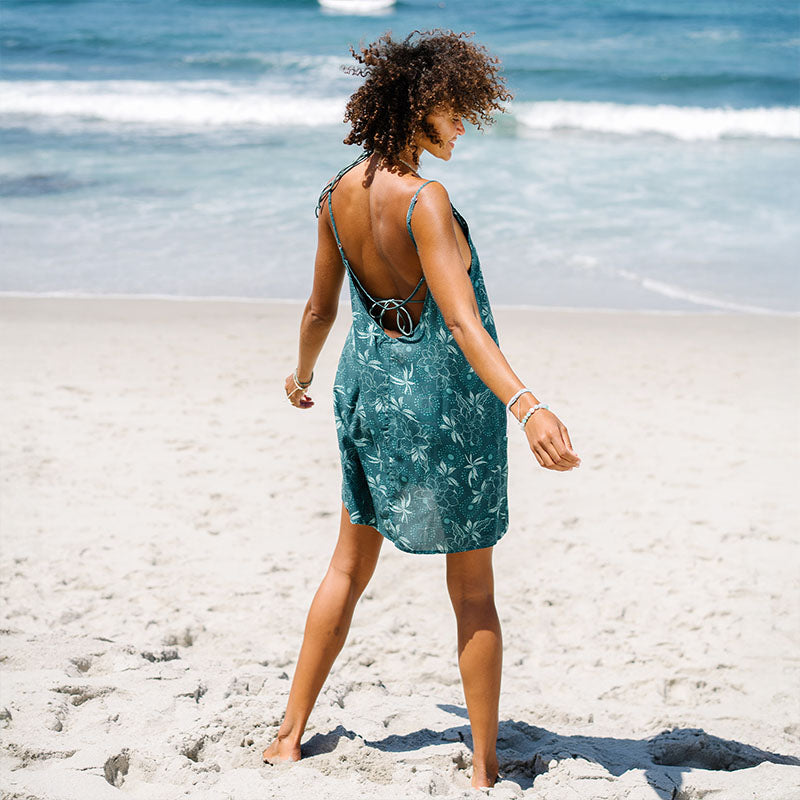 Jade Dahlia Barefoot Beach Dress
