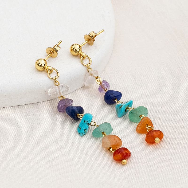 7 Chakra Raw Stone Jewelry Bundle