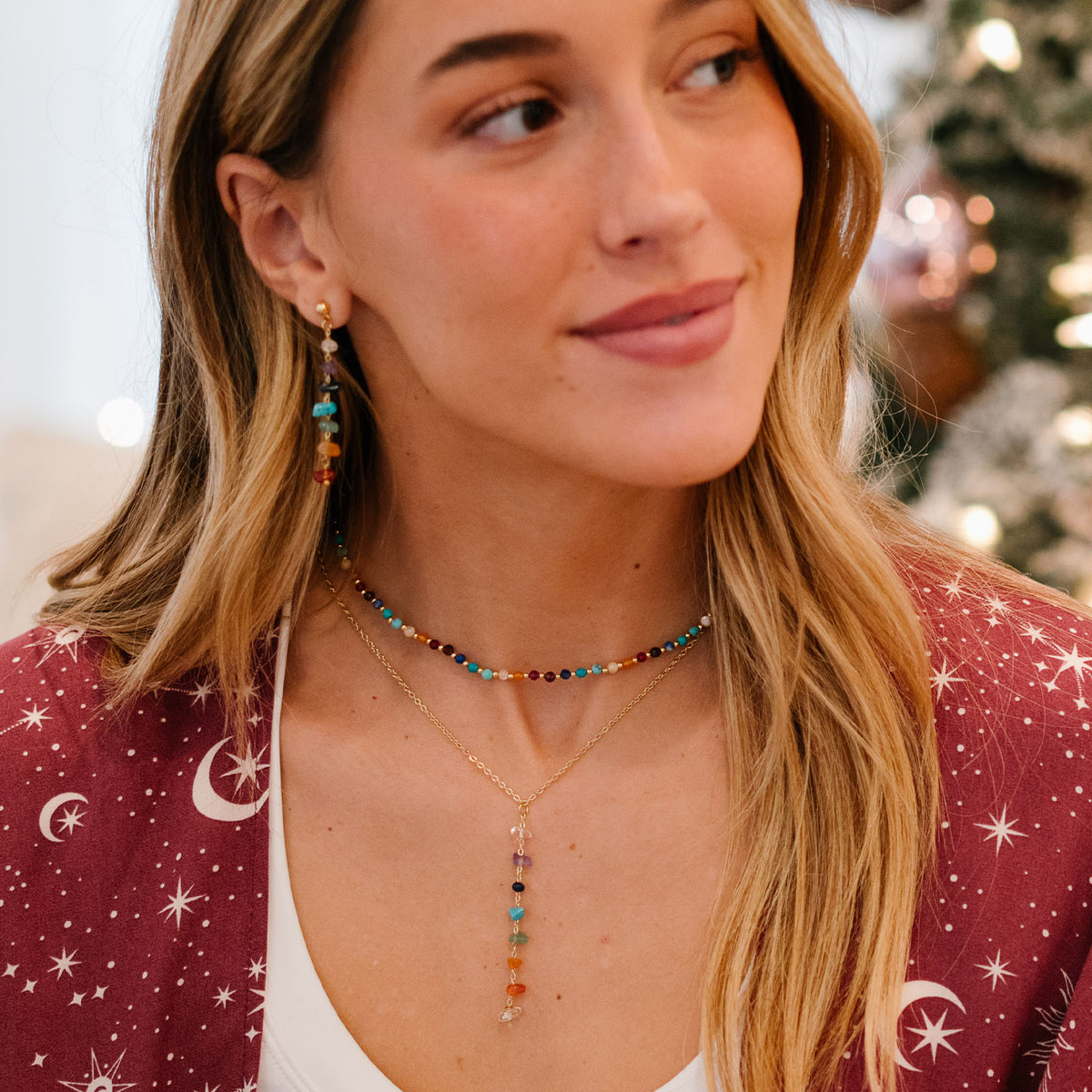 7 Chakra Raw Stone Jewelry Bundle