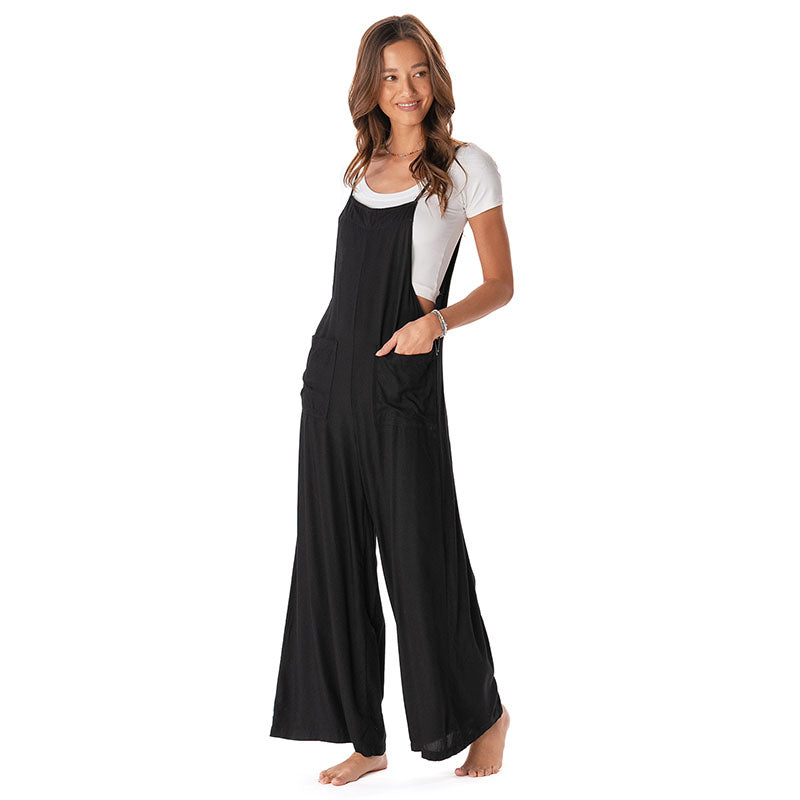 Black Rayon Nomad Jumpsuit