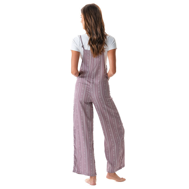 Mauve Tribal Stripe Rayon Nomad Jumpsuit