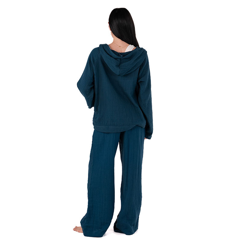 Deep Teal Baja Pullover