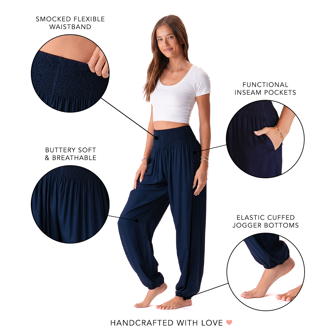 Oxford Harem Pants